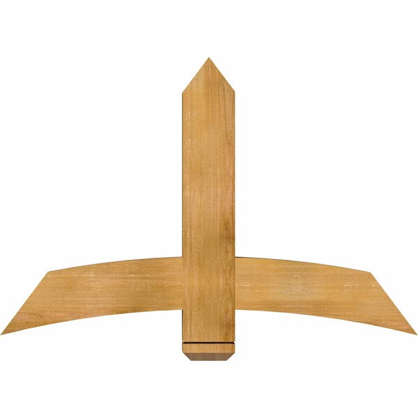Ekena Millwork Bellingham Rough Sawn Timber Gable Bracket, Western Red Cedar, 48"W x 32"H x 4"D x 6"F, 16/12 Pitch GBW048X32X0406BEL00RWR - main